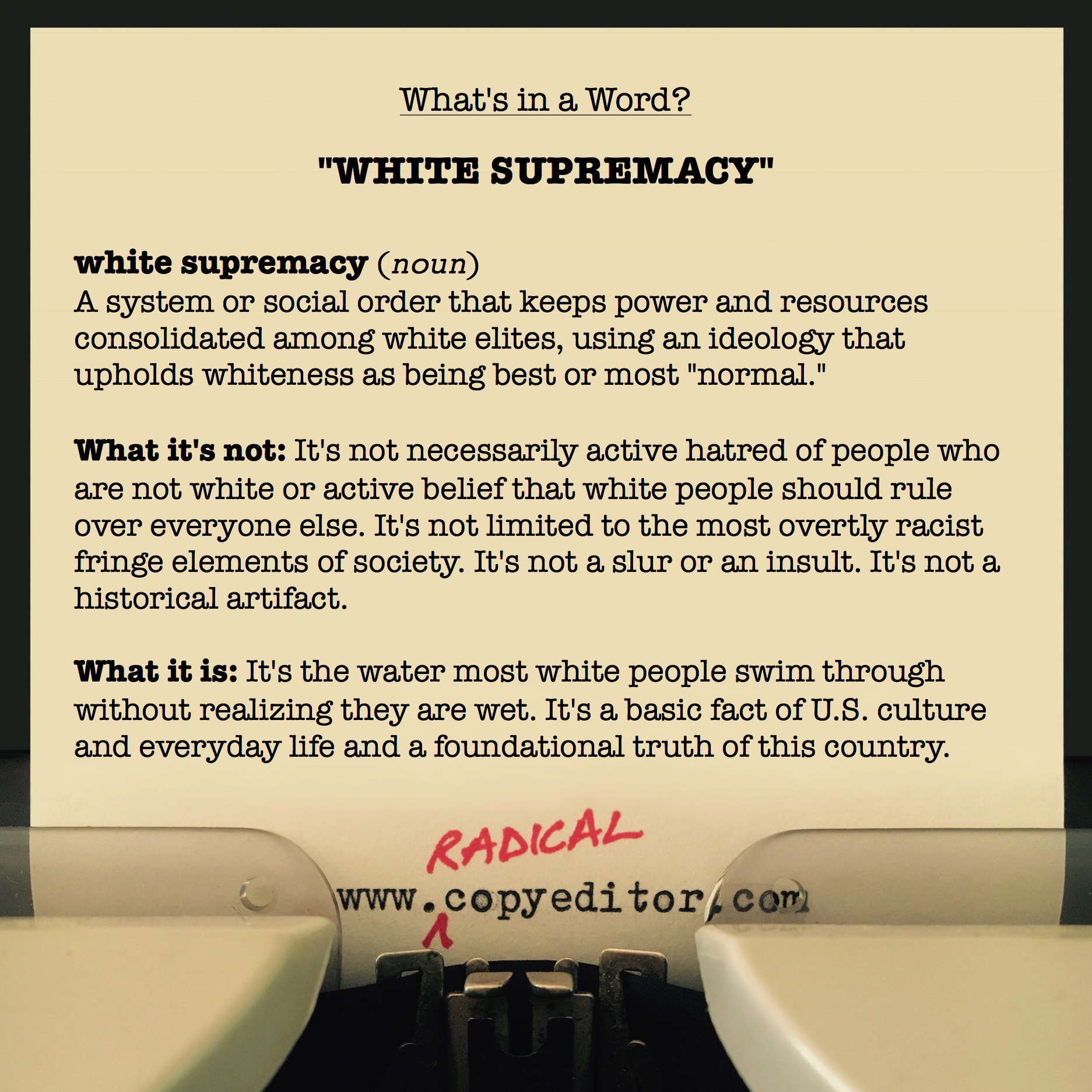 white supremacy